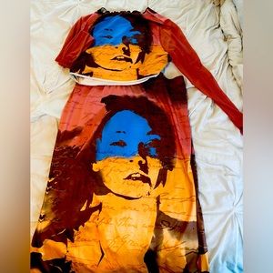 Two piece long skirt